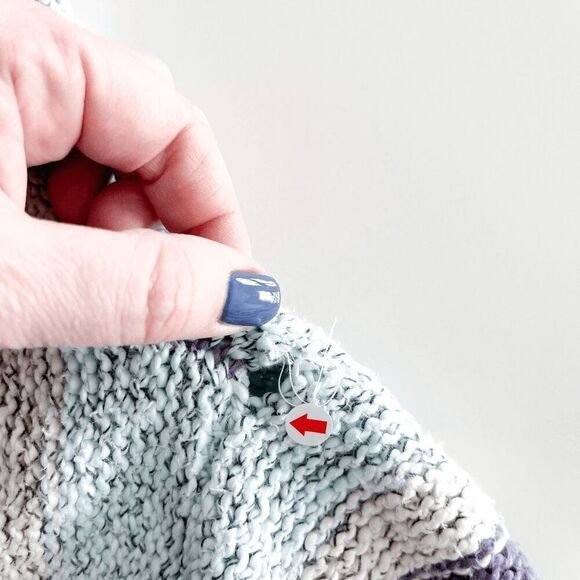 TNA Women's Boho Sweater Baja Hoodie Pullover Knitted Stripe Multicolor Size XS - Picture 5 of 8